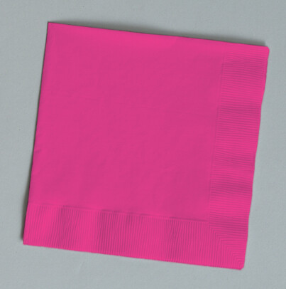 Hot Magenta beverage napkin 3 ply