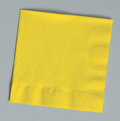 School Bus Yellow luncheon napkin 3 ply