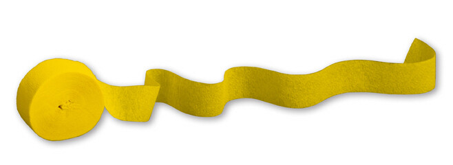 School Bus Yellow 81ft crepe streamer