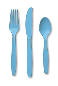Pastel Blue premium assorted cutlery