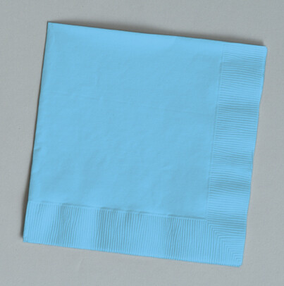 Pastel Blue  beverage napkin 2 ply