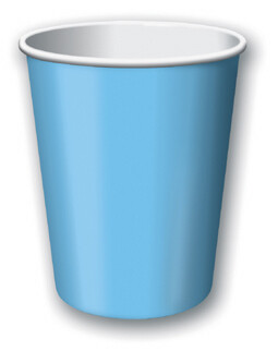 Pastel Blue 9 ounce hot/cold cup