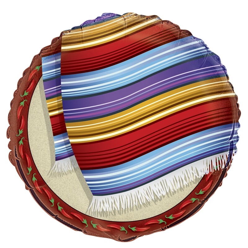 Fiesta Serape Mylar Balloon-Unique