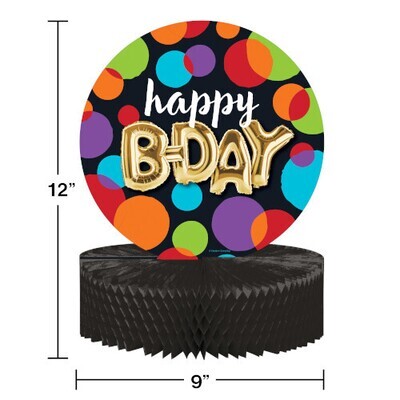 Balloon Birthday Happy Birthday Honeycomb Centerpiece