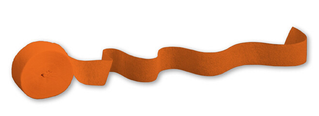 Sunkissed Orange 81ft crepe streamer