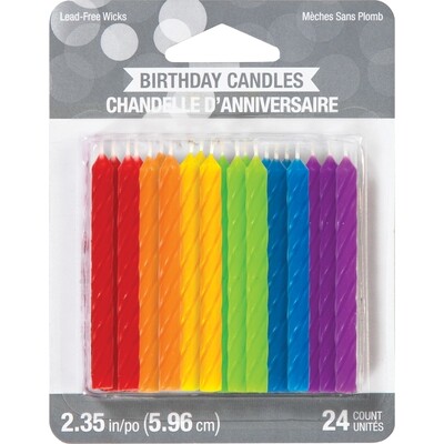 Assorted Solid Color Candles-DS