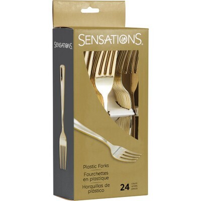 Metallic Gold 24ct Forks-DS