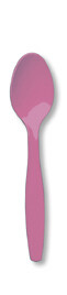 Candy Pink premium plastic 24 count spoon