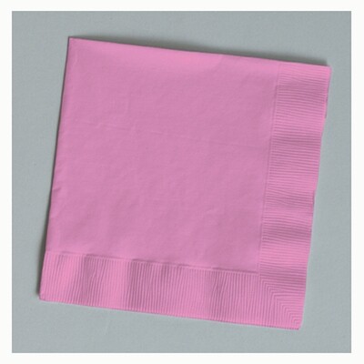 Candy Pink beverage napkin 3 ply