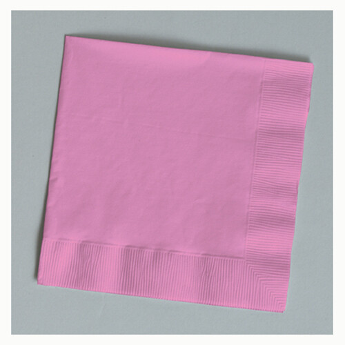 Candy Pink beverage napkin 3 ply
