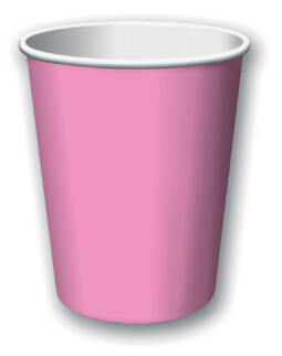 Candy Pink 9 ounce hot/cold cup