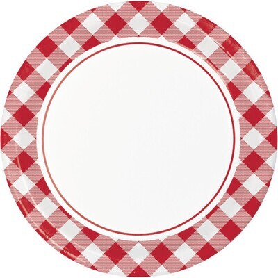 Classic Gingham 8.75" Plates-DS
