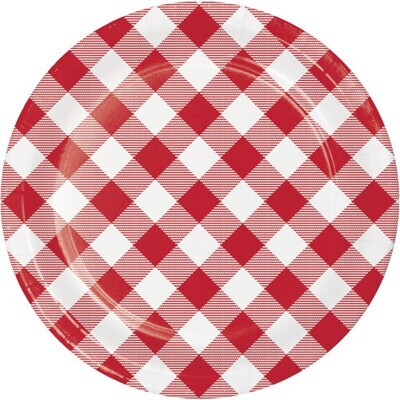 Classic Gingham 6.75" Plates-DS