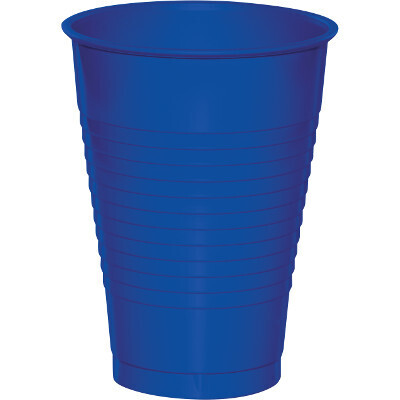 Cobalt 16 oz plastic cup