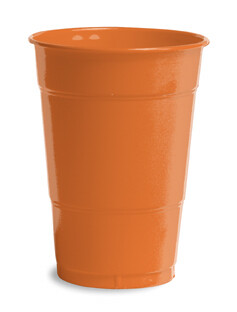 Sunkissed Orange 16 oz plastic cup