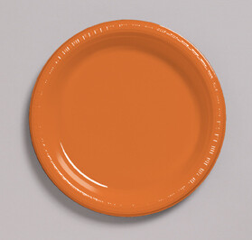 Sunkissed Orange 6.75 inch plastic plate