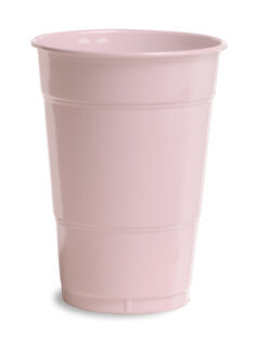 Classic Pink 16 oz plastic cup