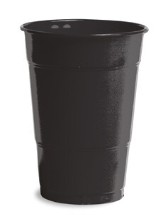 Black Velvet 16 oz plastic cup