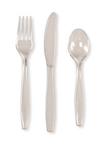 Clear premium assorted cutlery