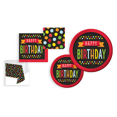 Polka Dot Birthday Luncheon Napkins