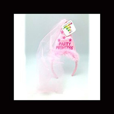 Party Princess Pink Cone with Tulle-B516