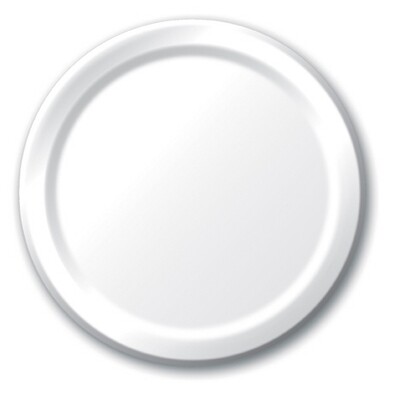 White 8.75 inch plate