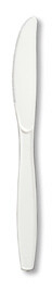 White premium plastic knife