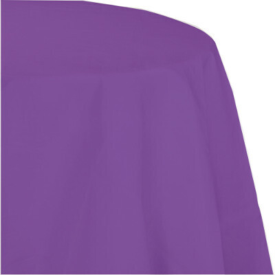 Amethyst 82 inch Plastic round tablecover