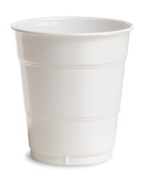White 12 oz plastic cup