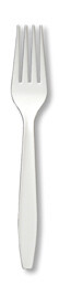 White premium plastic fork 50 count