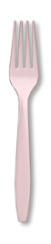 Classic Pink premium plastic fork 50 count