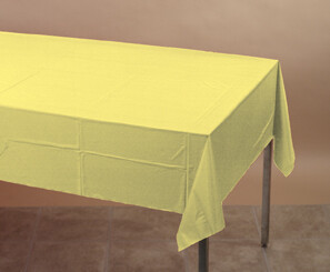 Mimosa paper poly tablecover 54 inches x 108 inches