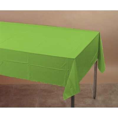 Fresh Lime paper poly tablecover 54 inches x 108 inches