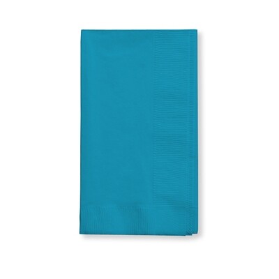 Turquoise 1/8 fold dinner napkin 2 ply