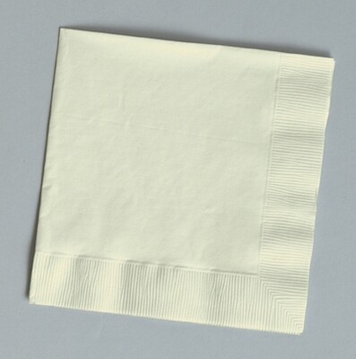 Ivory 1/4 fold dinner napkin 3 ply