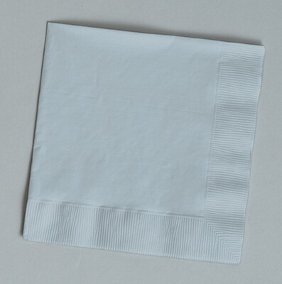 Shimmering Silver 1/4 fold dinner napkin 3 ply