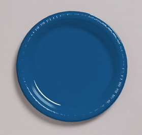 Navy 6.75 inch plastic plate