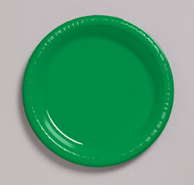 Emerald Green 6.75 inch plastic plate