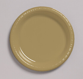 Glittering Gold 6.75 inch plastic plate