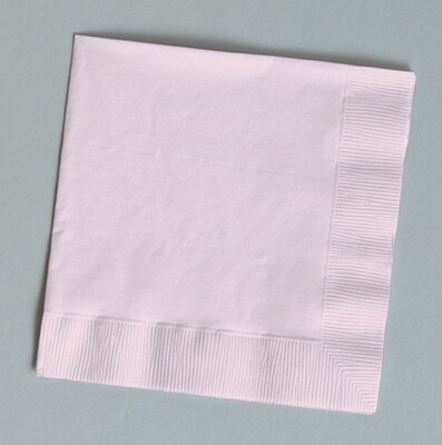 Classic Pink beverage napkin 2 ply