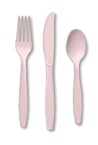 Classic Pink premium assorted cutlery