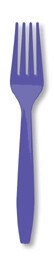 Purple premium plastic fork 50 count