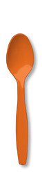Sunkissed Orange premium plastic spoon 50 count