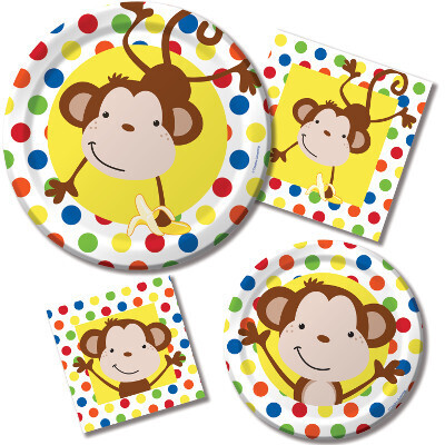 Fun Monkey Luncheon Napkins