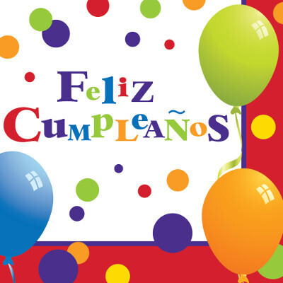 Feliz Cumpleaños Beverage Napkins