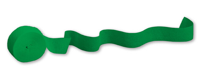 Emerald Green 81ft crepe streamer