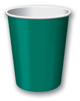 Hunter Green 9 ounce hot/cold cup