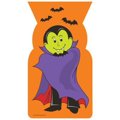 Vampire Shaped Cello Bags with Twist Ties