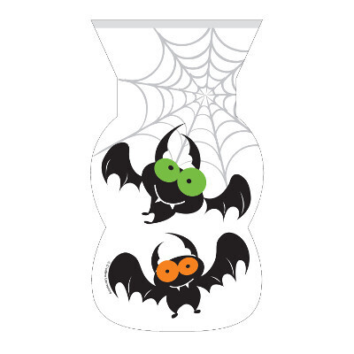 Friendly Bats Shaped Cello Bags with Zipper