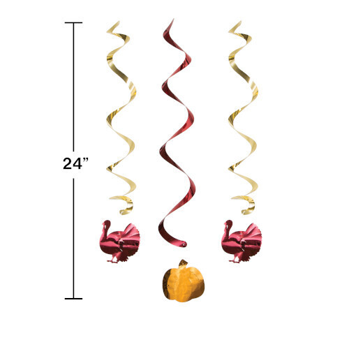 Pumpkin and Turkey Dizzy Danglers